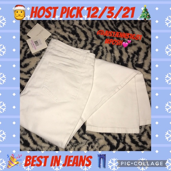 Ellen Tracy White modern Linda boot cut jeans New - Picture 1 of 3